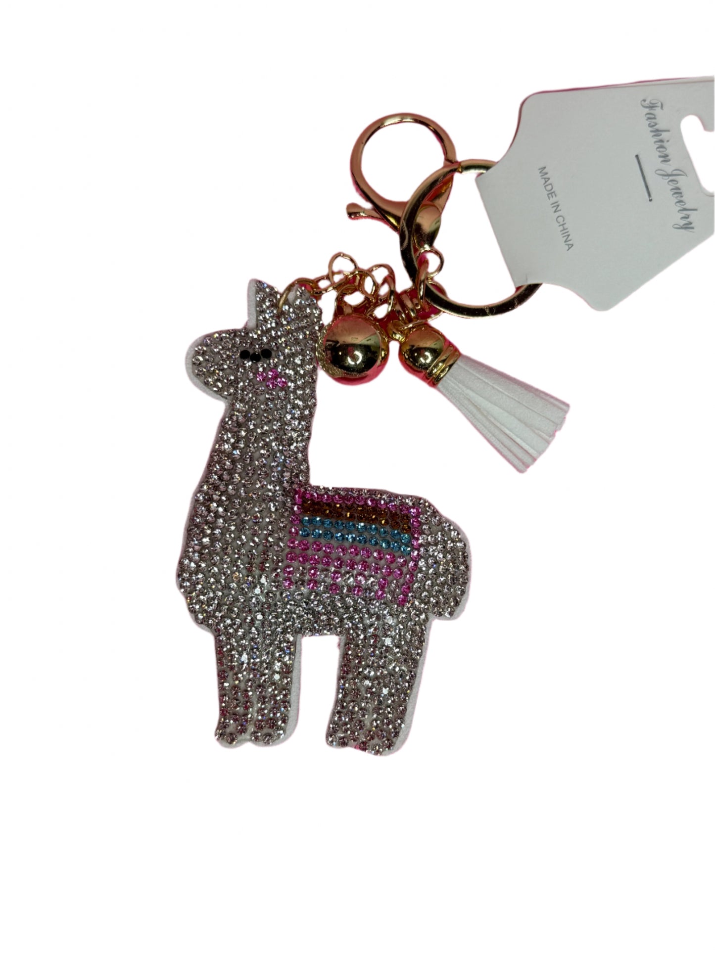 Rhinestone Lama Key chain/ Backpack Charm