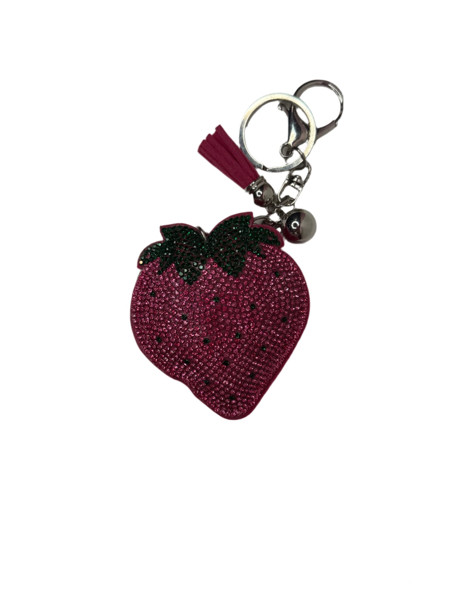 Rhinestone STRAWBERRY Key Chain/ Charm