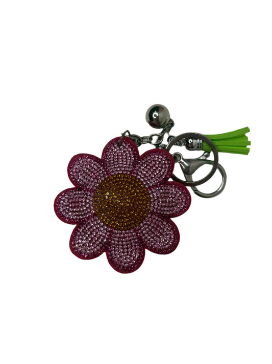 Rhinestone FLOWER Key Chain/ Charm