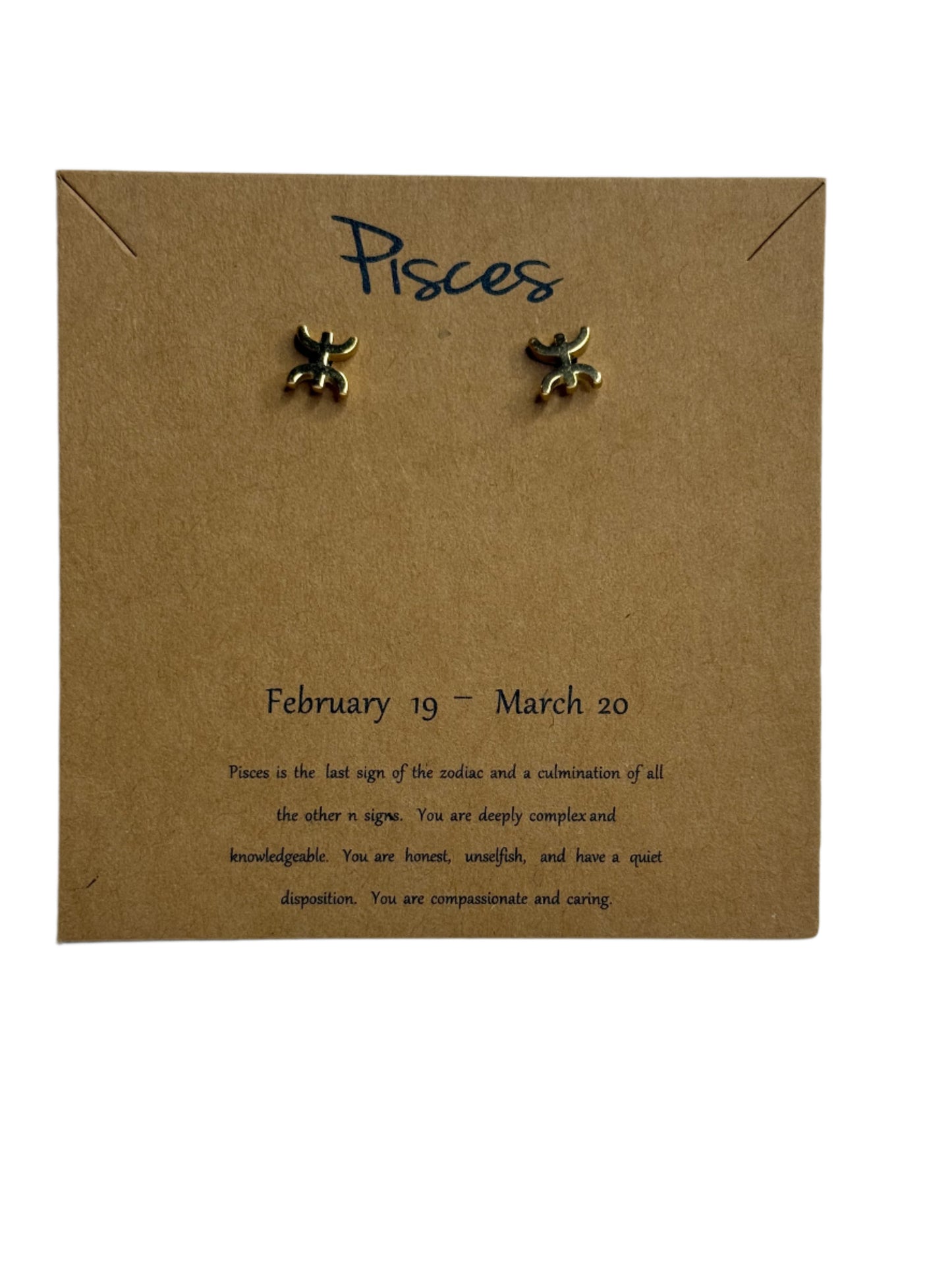 Zodiac Stud Earrings