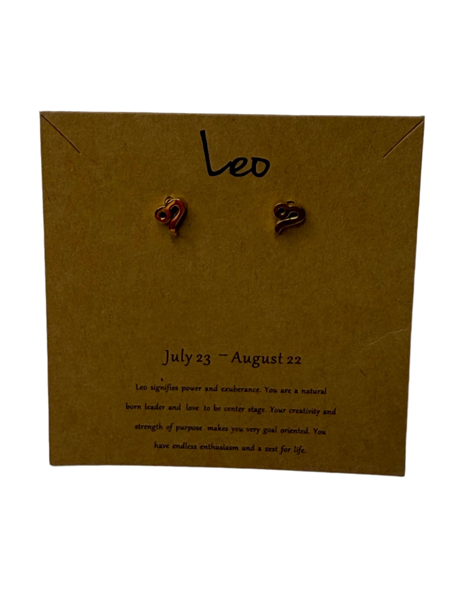 Zodiac Stud Earrings