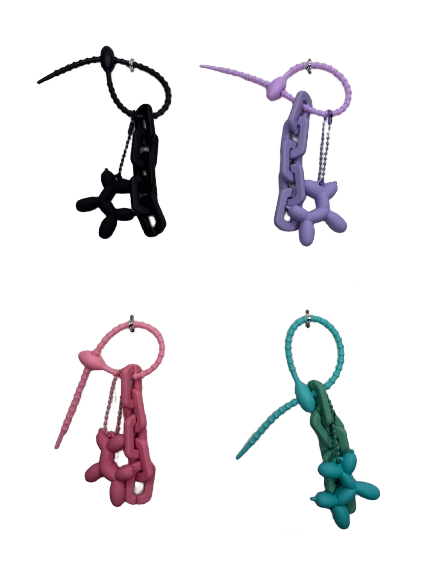 Balloon Dog w/Chain Bag Charm