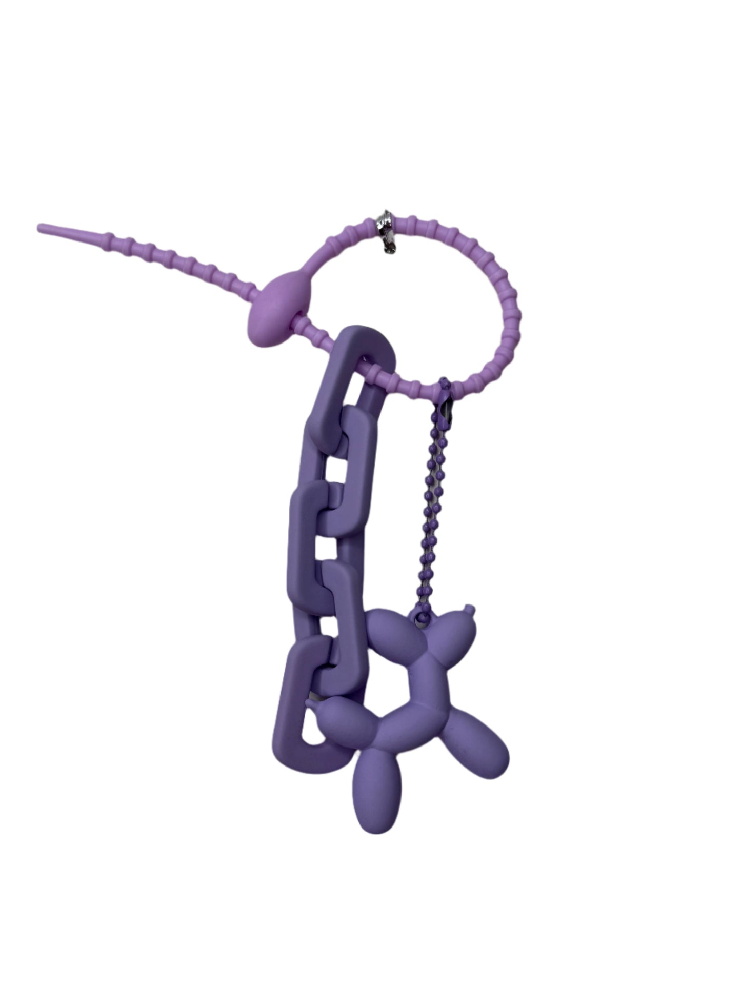 Balloon Dog w/Chain Bag Charm